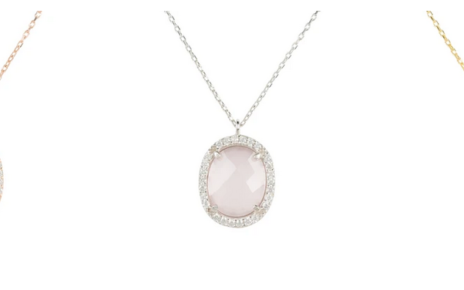 rose quartz necklace uk