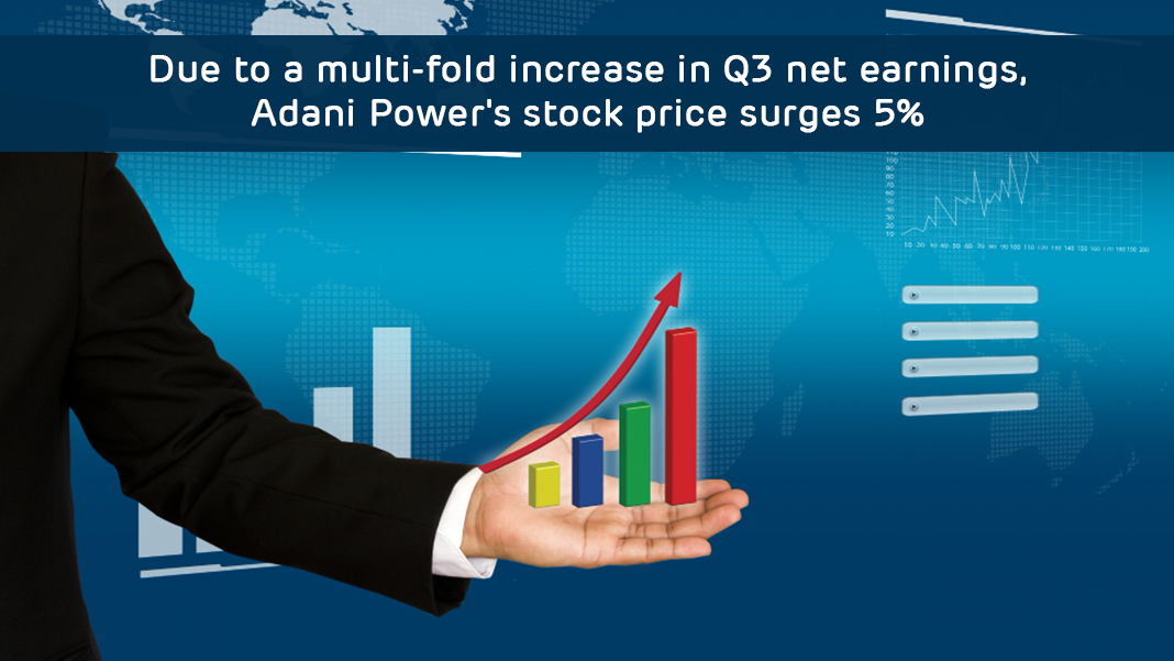 Read more about the article Due to a multi-fold increase in Q3 net earnings, Adani Power’s stock price surges 5%